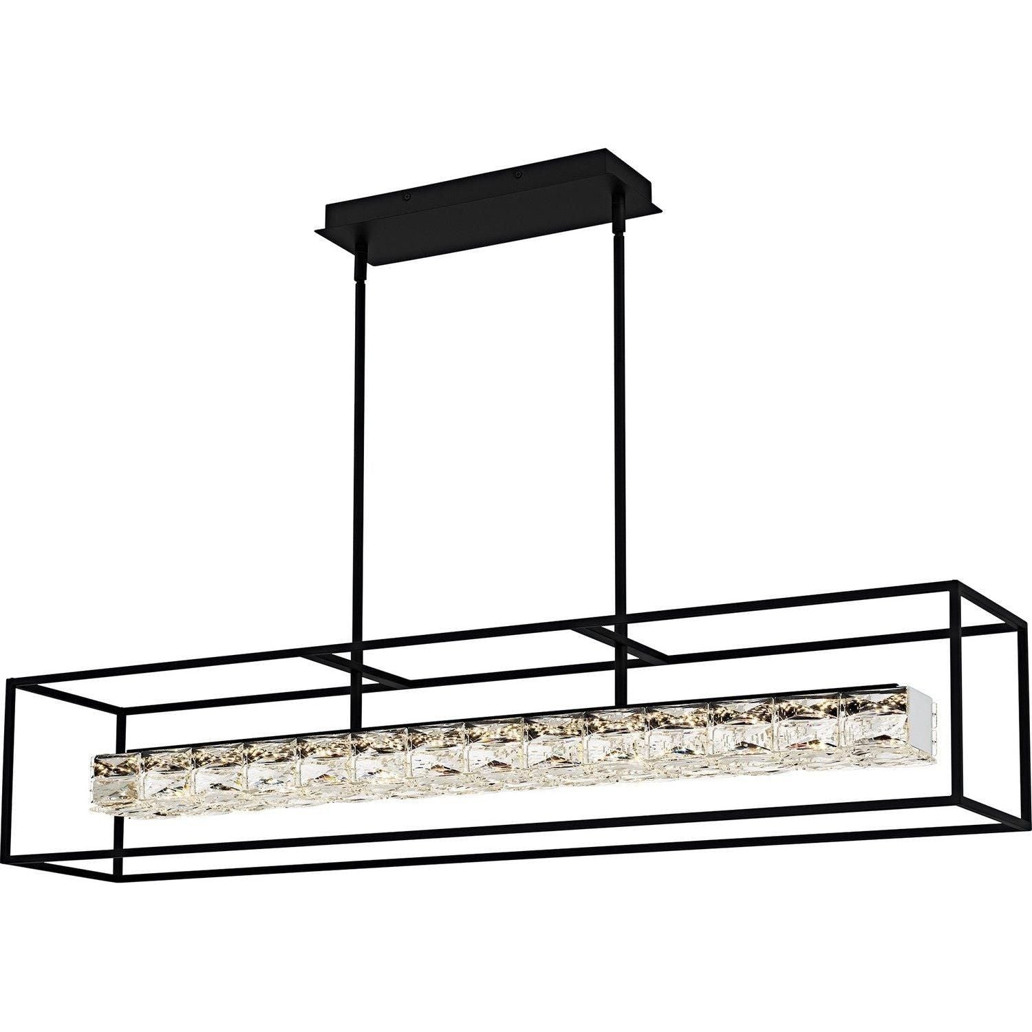 Quoizel - Dazzle LED Linear Chandelier - PCDZ148MBK - Canada Light Shop