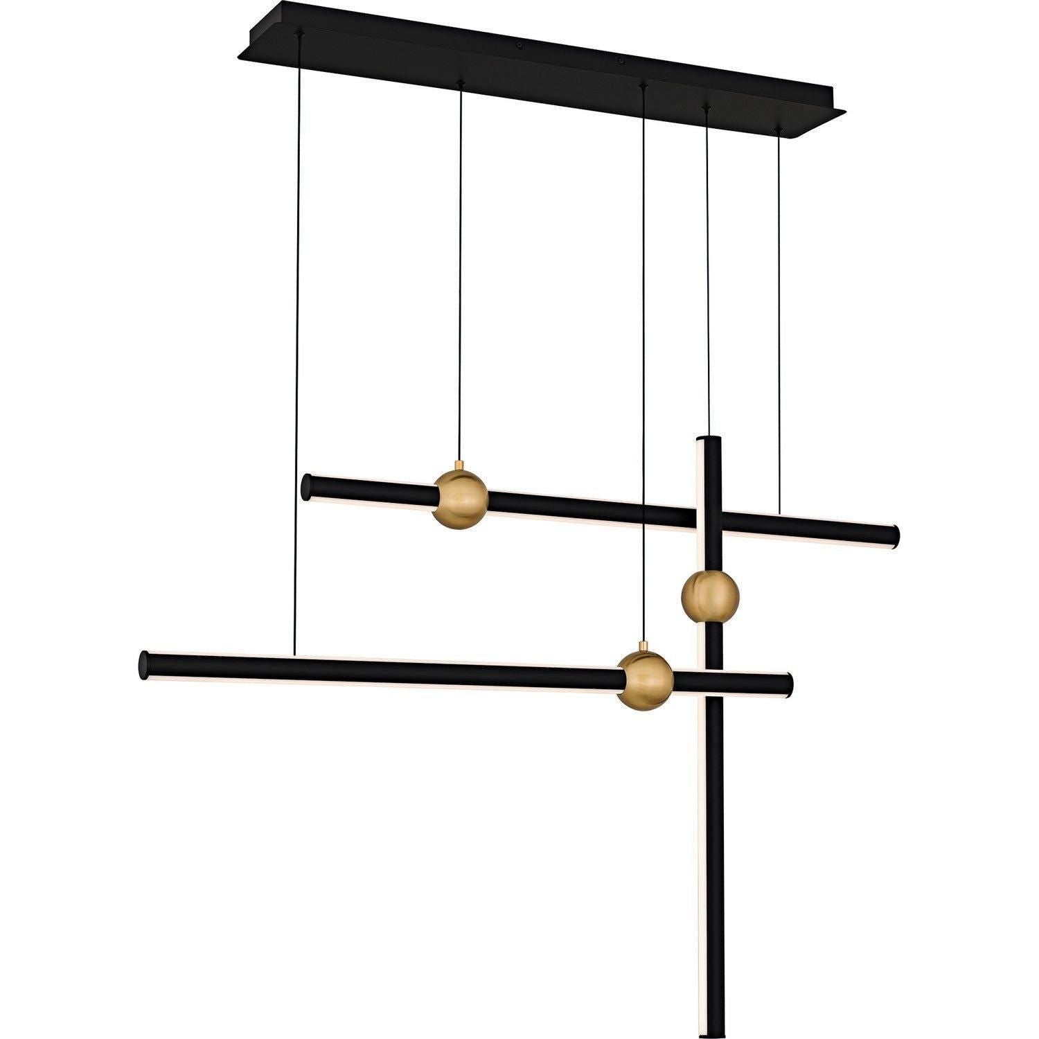 Quoizel - Harvick LED Linear Chandelier - PCHVK144MBK - Canada Light Shop