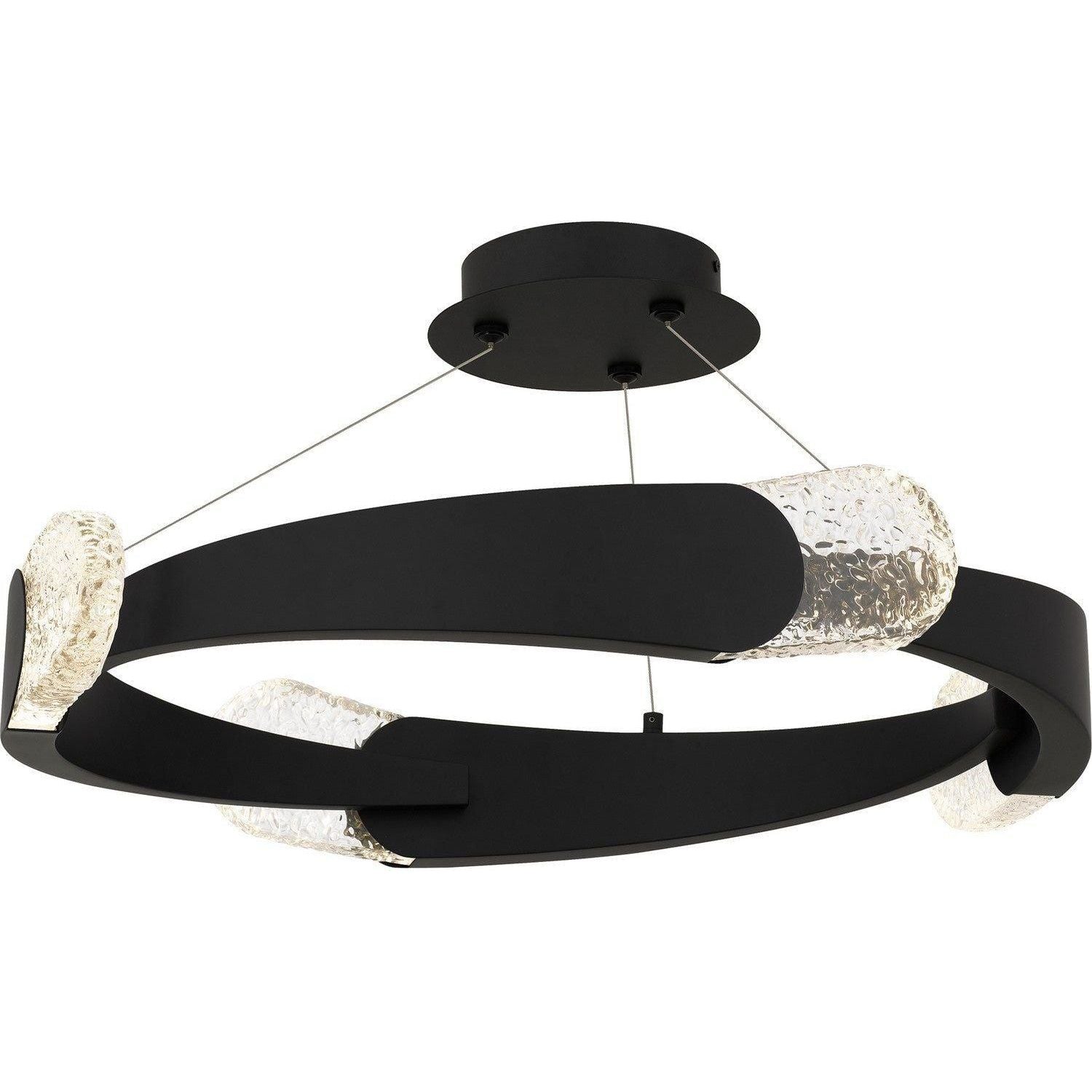 Quoizel - Saffron LED Semi-Flush Mount - PCSAF1724MBK - Canada Light Shop