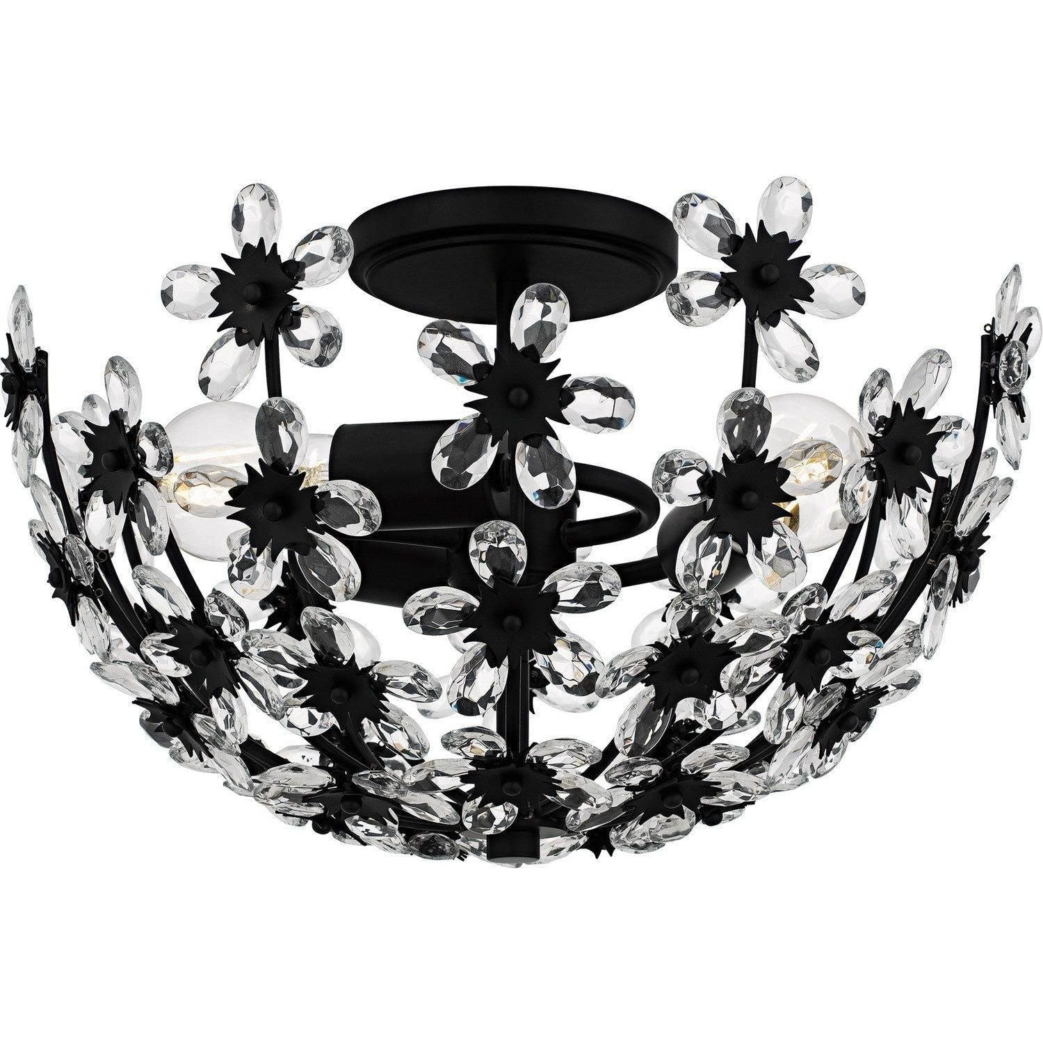 Quoizel - Rosemary Semi-Flush Mount - QSF6783MBK - Canada Light Shop
