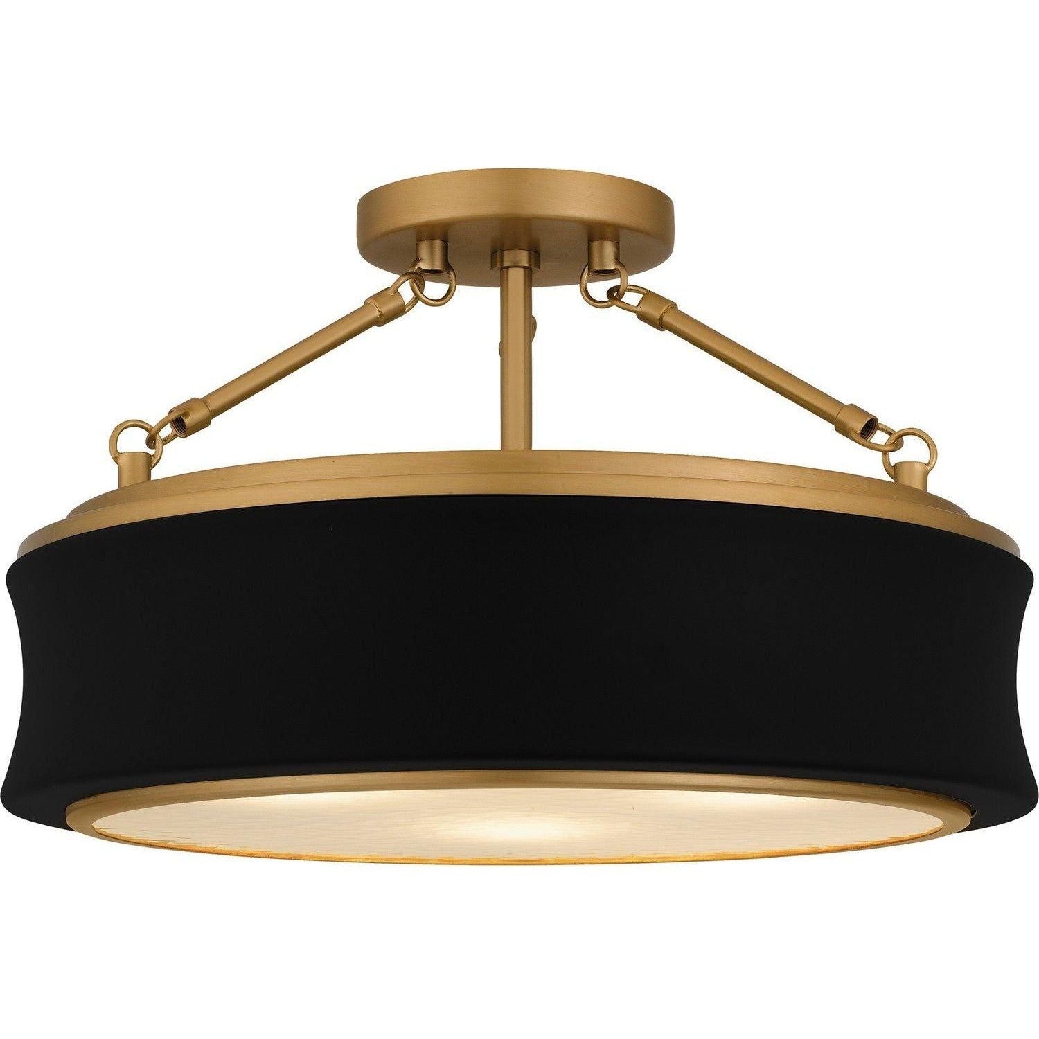 Quoizel - Dylan Semi-Flush Mount - QSF6801MBK - Canada Light Shop