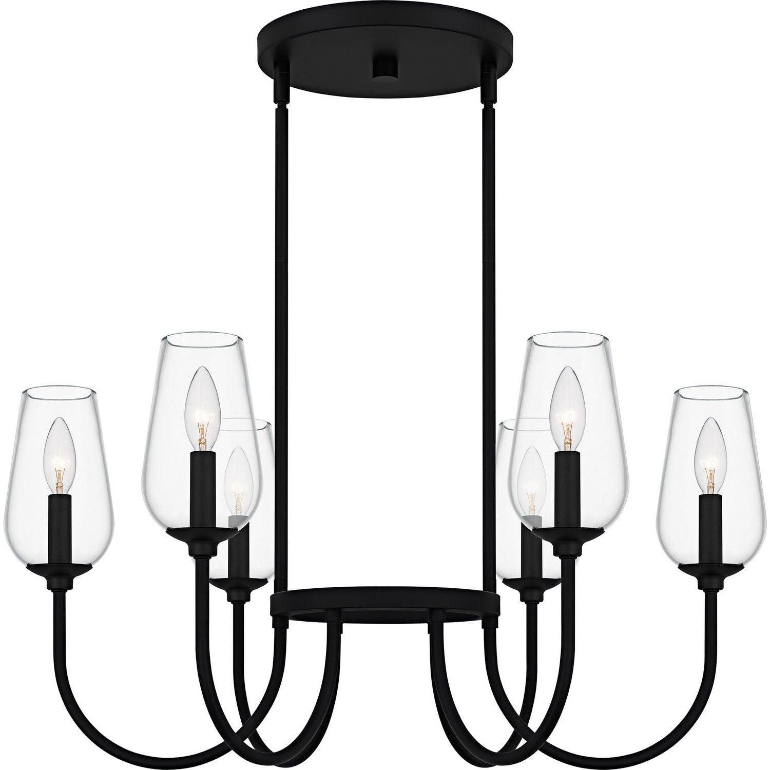 Quoizel - Viscount Chandelier - VSC5028MBK - Canada Light Shop