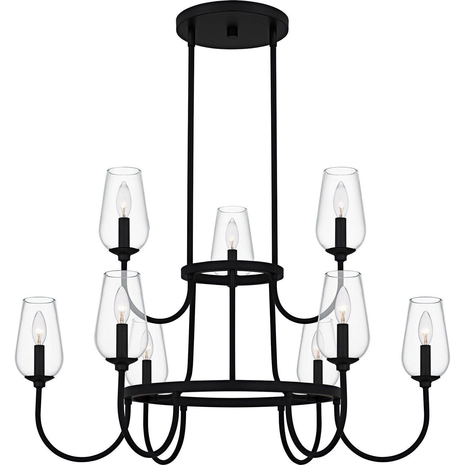 Quoizel - Viscount Chandelier - VSC5036MBK - Canada Light Shop