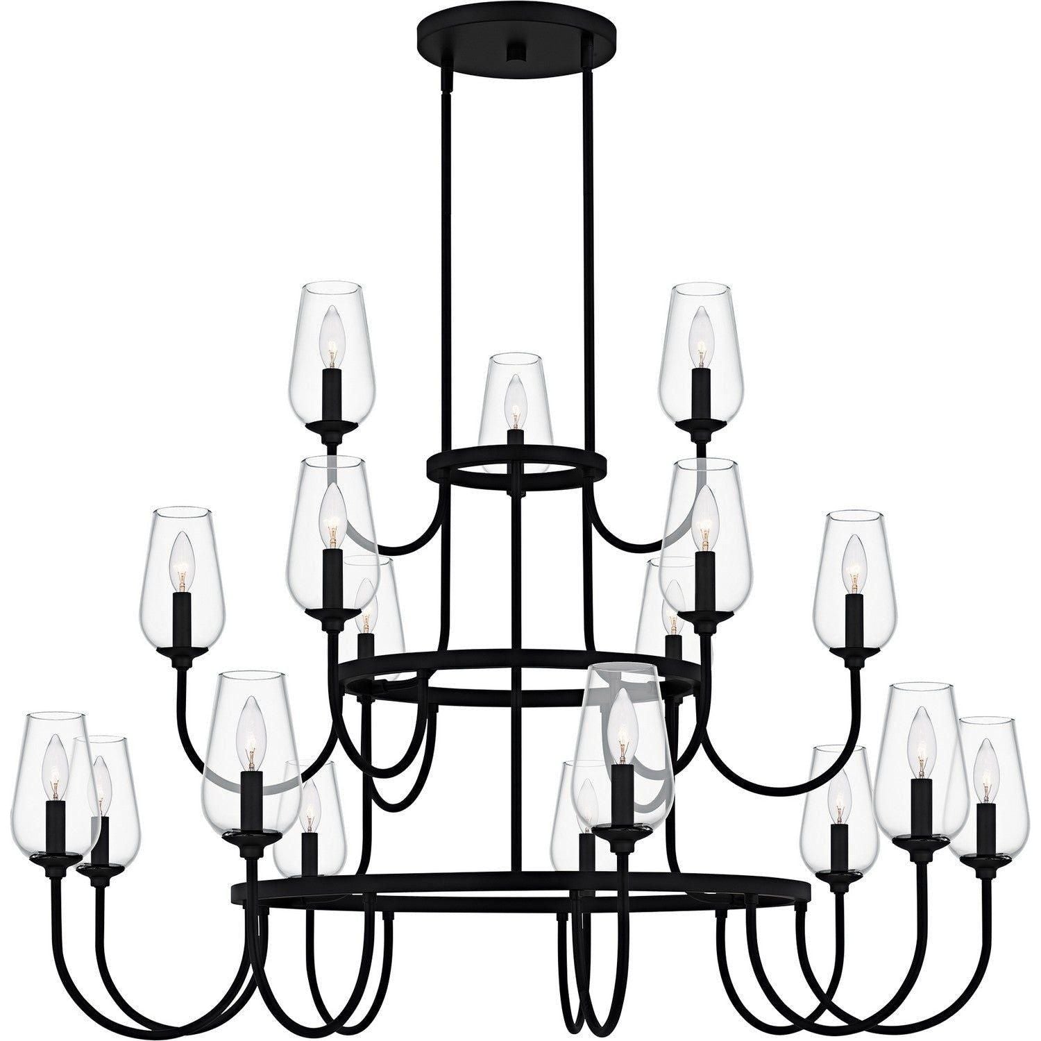Quoizel - Viscount Chandelier - VSC5048MBK - Canada Light Shop