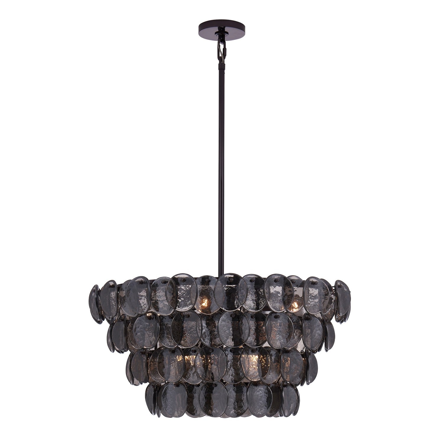 Kalco - 524655BN - Eight Light Pendant - UROKO - Black Nickel