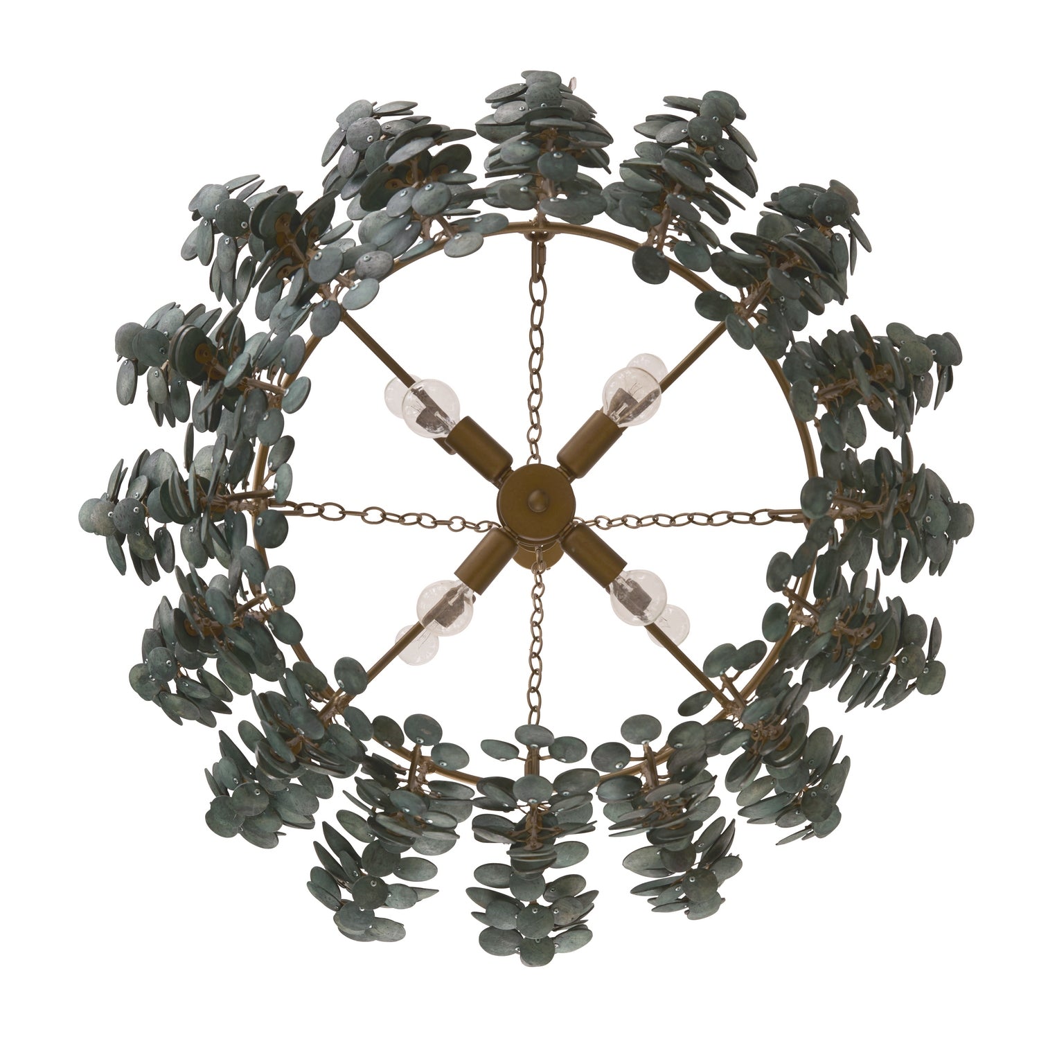 Arteriors - DMS14 - Chandelier - Bilal - EucalyptusВ Coconut Shell
