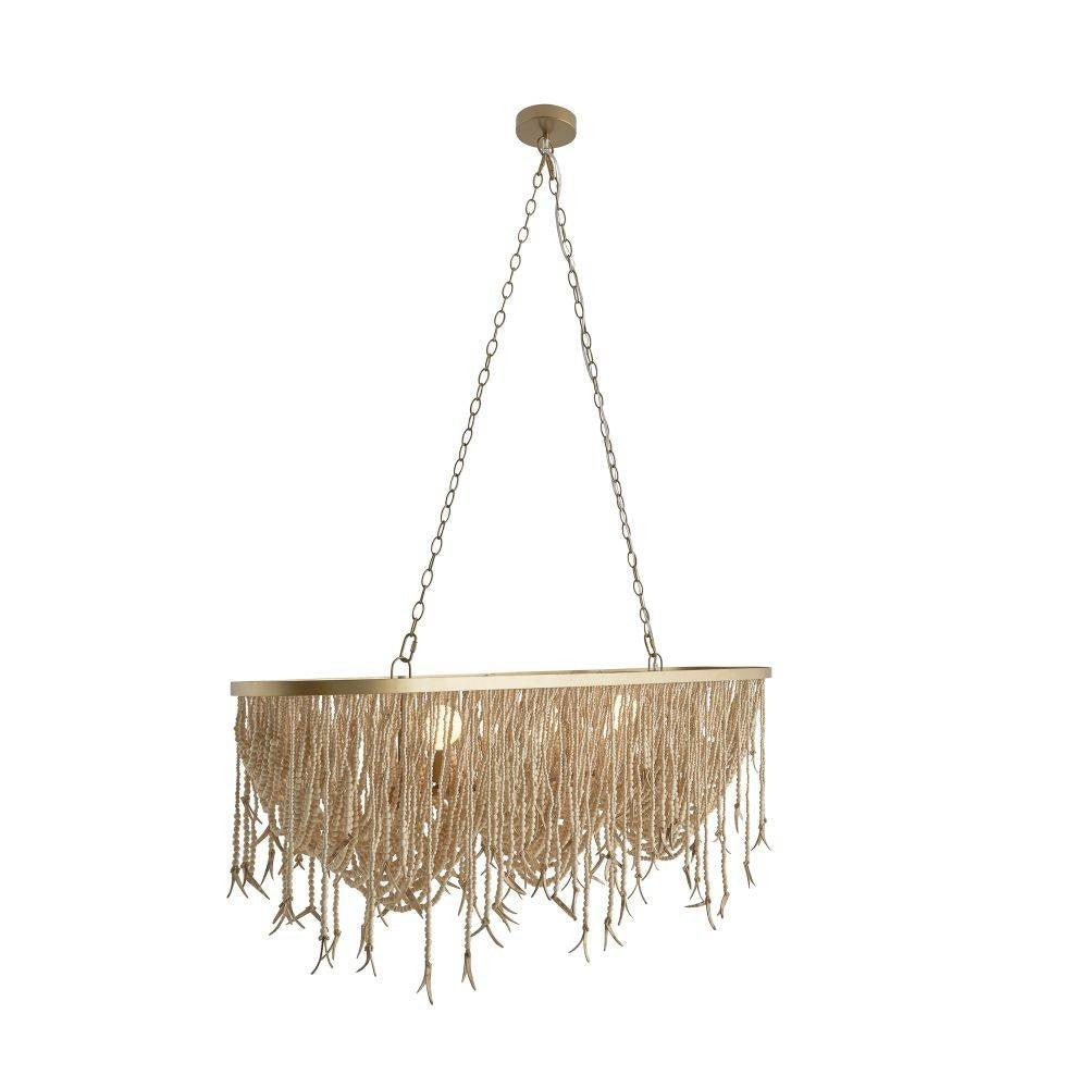 Arteriors DRS02 Baja Linear Suspension in Natural Coconut Shell