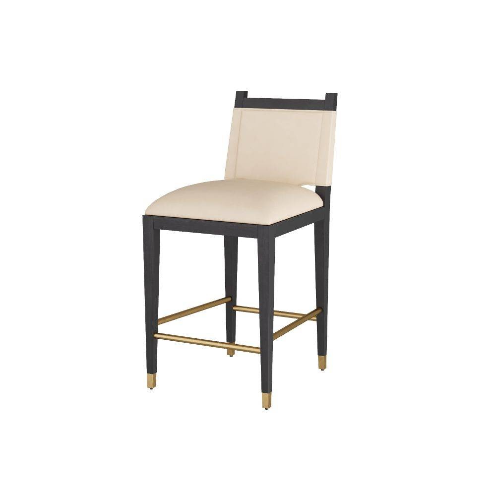 Arteriors - FSI09 - Counter Stool - Burdock - Ivory Leather