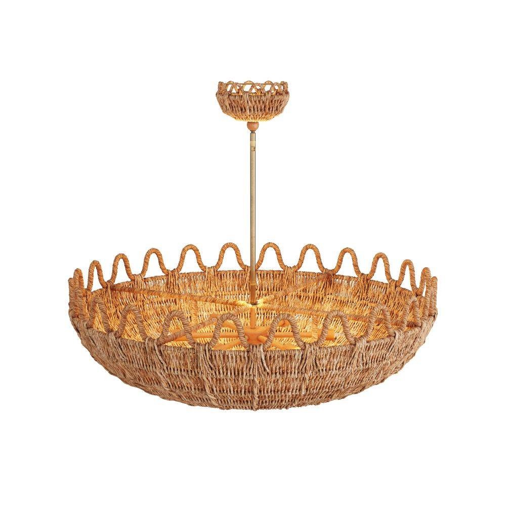 Arteriors - GKDLS01 - Chandelier - Mar - Natural, Rattan