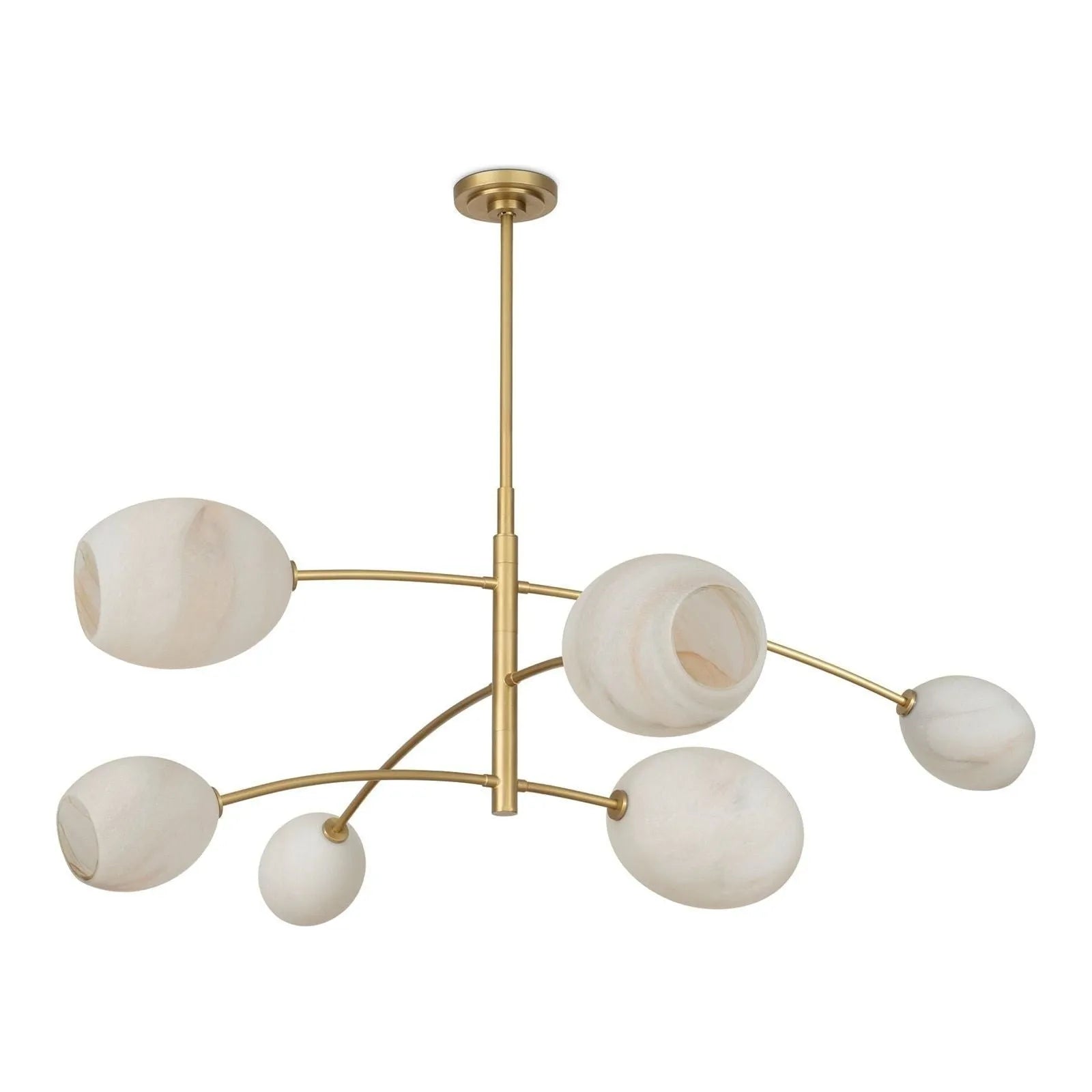 Regina Andrew 16-1512NB-ALB Artemis Chandelier in Natural Brass