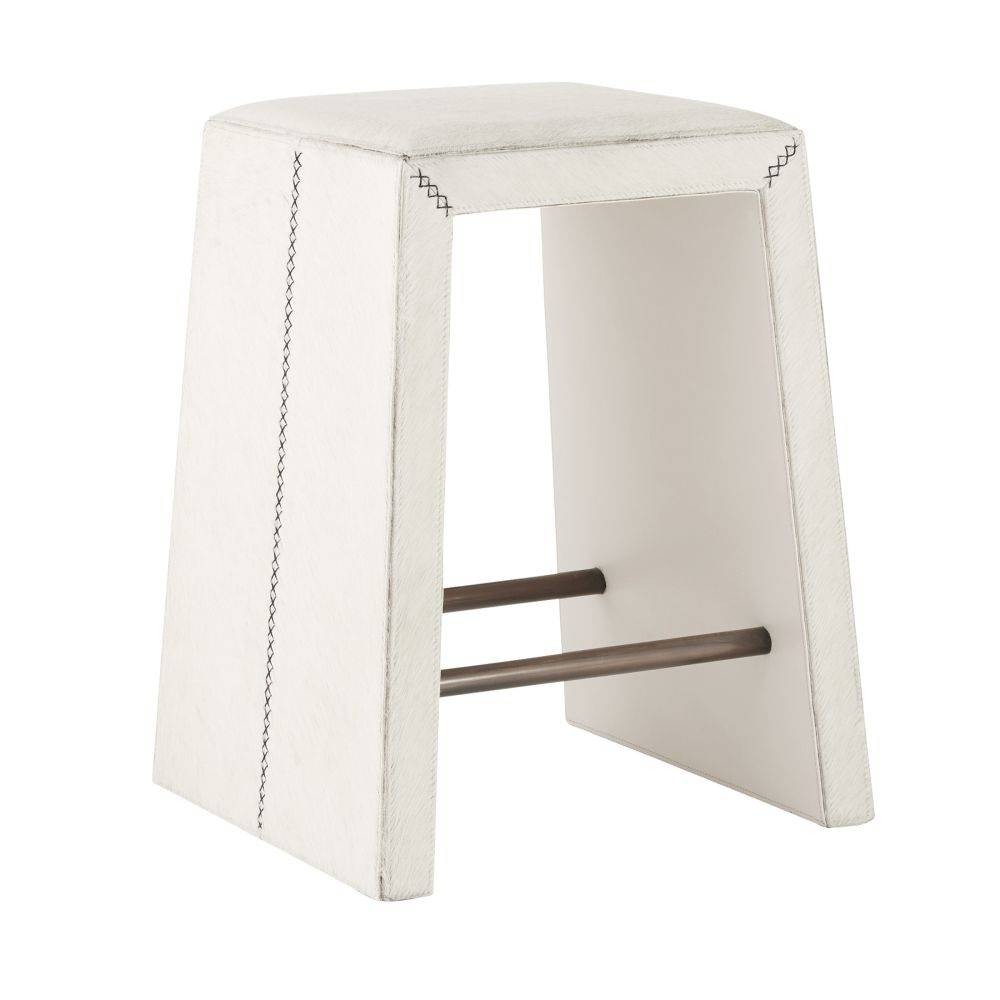 Arteriors - FSI13 - Counter Stool - Cowan - White/Antique Brass