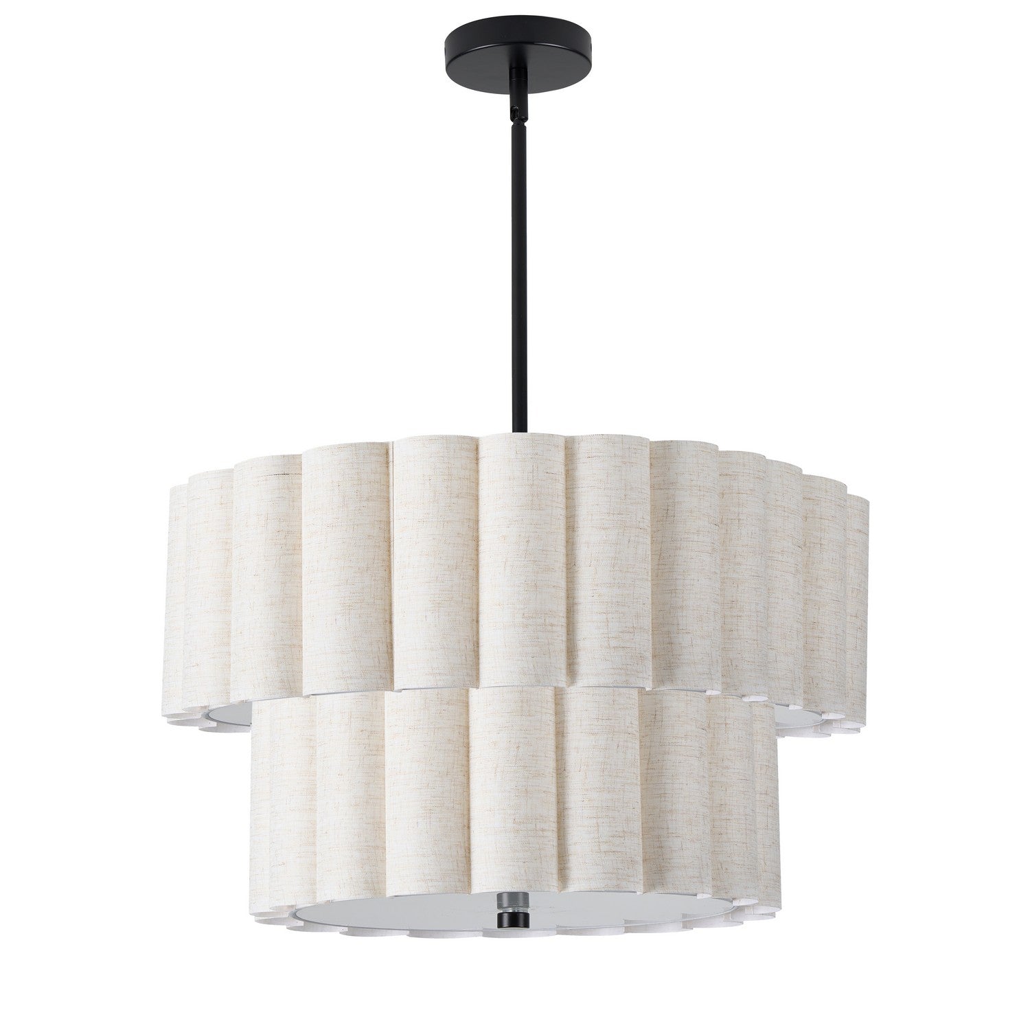 Dainolite Canada - PCA-224P-MB-FX - Four Light Pendant - Pacifica - Flax