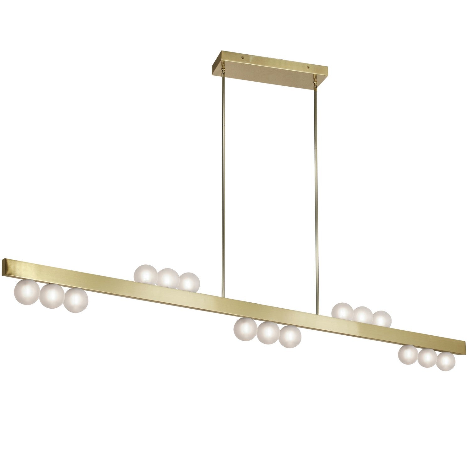 Dainolite Canada - RAL-7215HP-AGB - 15 Light Pendant - Raleigh - Aged Brass
