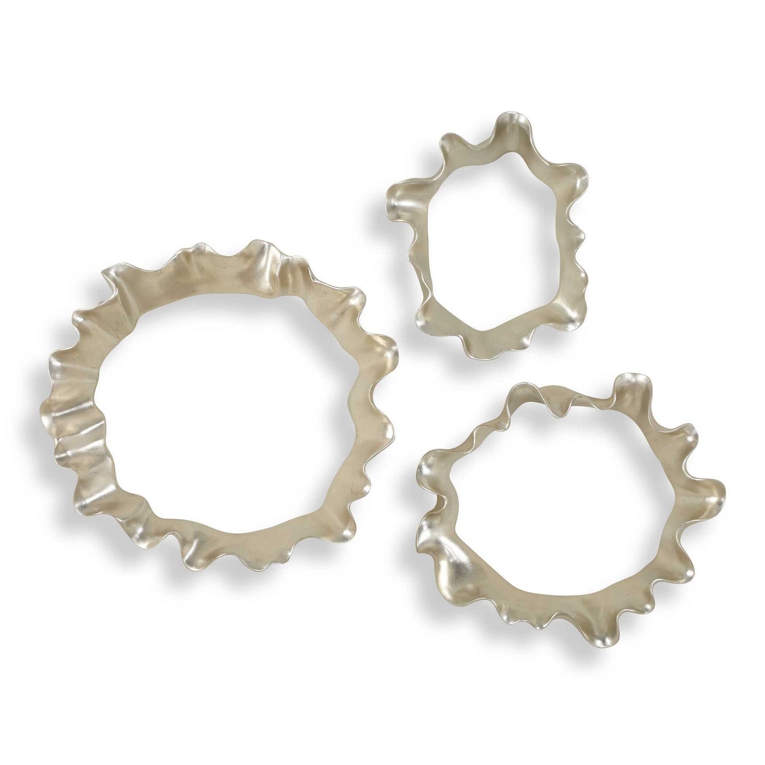 Uttermost - 04386 - Wall Art - Ripple Effect - Silver Leaf