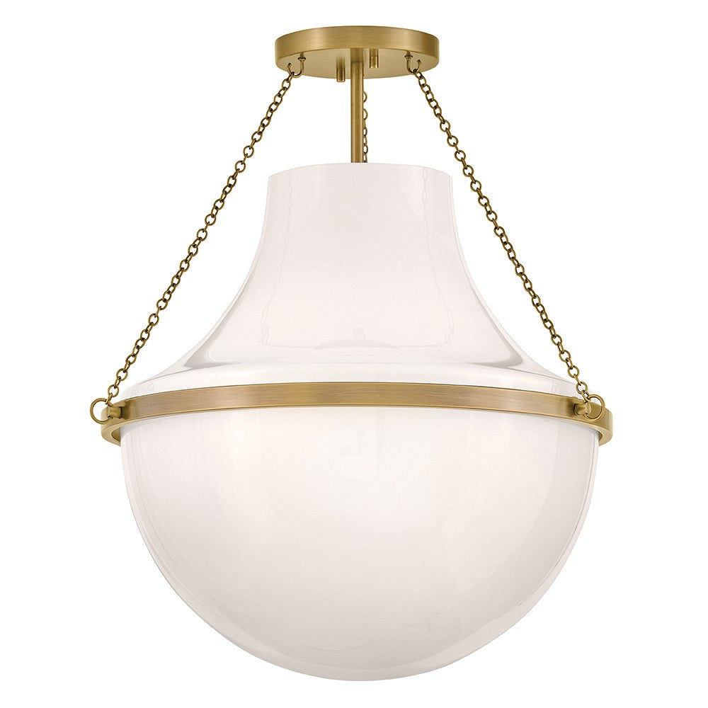 Hinkley Canada - 46893HB - LED Semi-Flush Mount - Collins - Heritage Brass