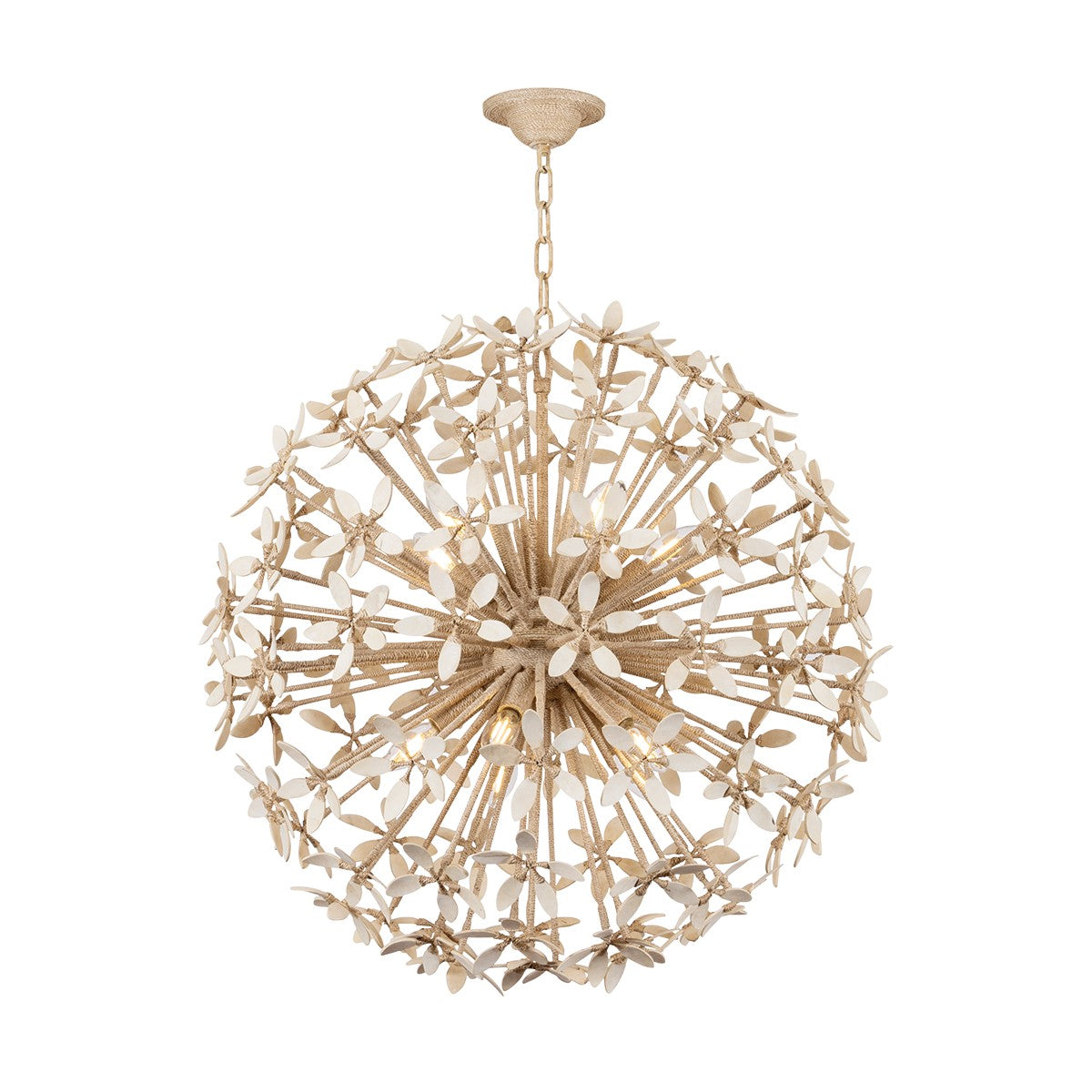 Corbett Lighting Canada - 511-30-IYC - Ten Light Chandelier - Corfu - Ivory Coco