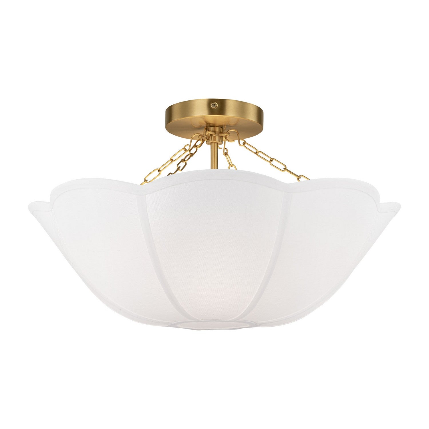 Visual Comfort Studio Canada - AF1212BBS - Two Light Semi Flush Mount - Stassi - Burnished Brass