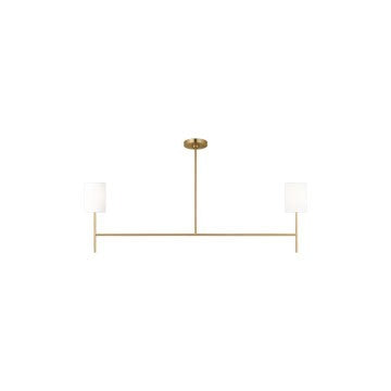 Visual Comfort Studio Canada - BC1012BBS - Two Light Linear Chandelier - Key - Burnished Brass