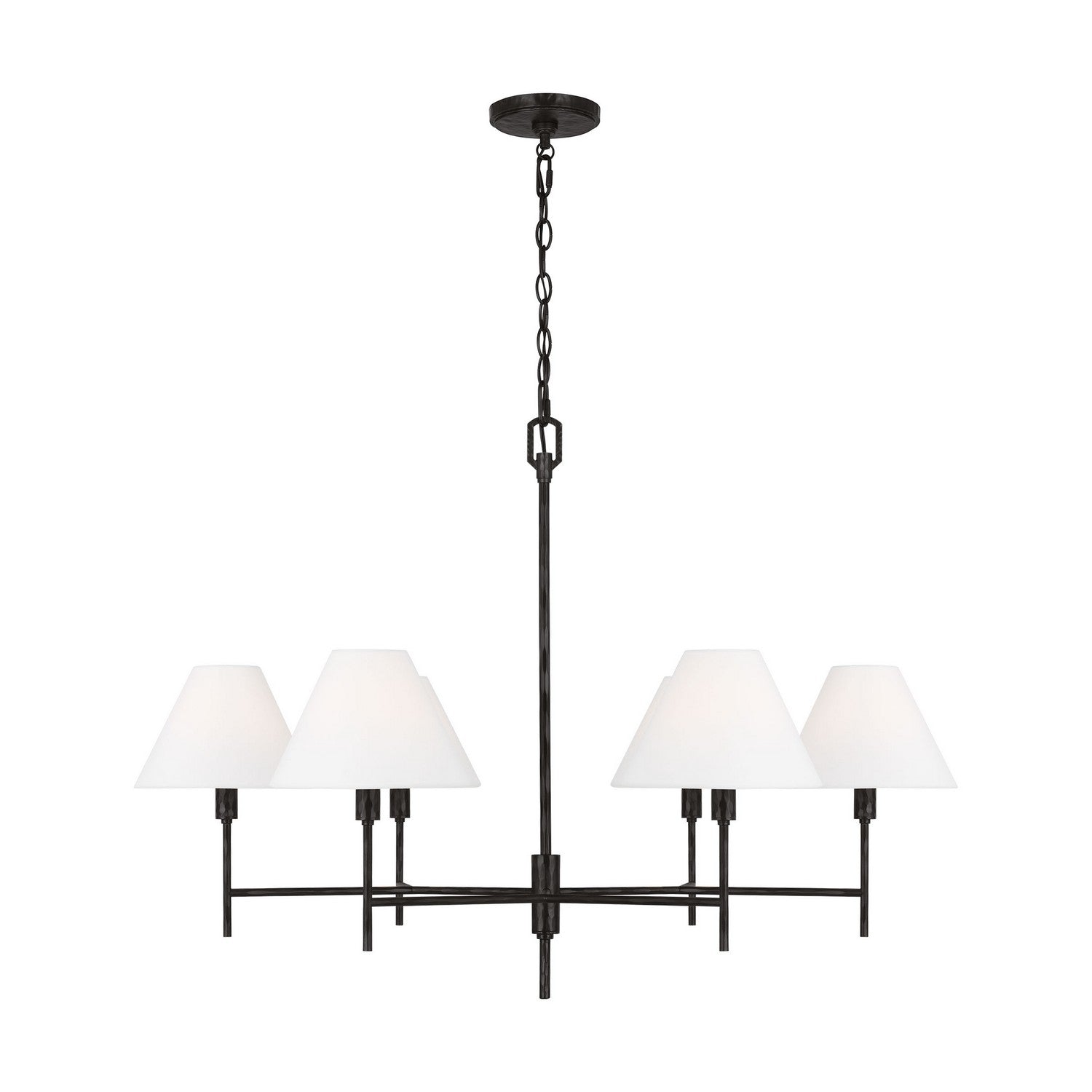 Visual Comfort Studio Canada - CC1776AI - Six Light Chandelier - Ridgewood - Aged Iron