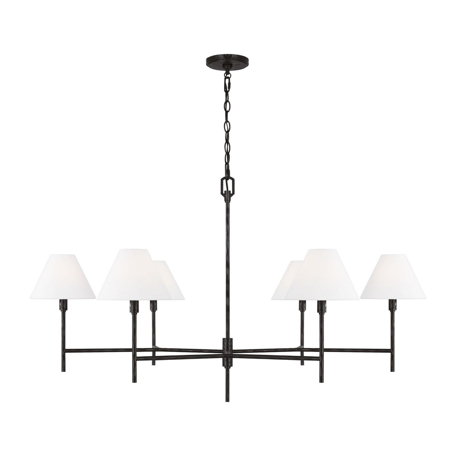 Visual Comfort Studio Canada - CC1786AI - Six Light Chandelier - Ridgewood - Aged Iron