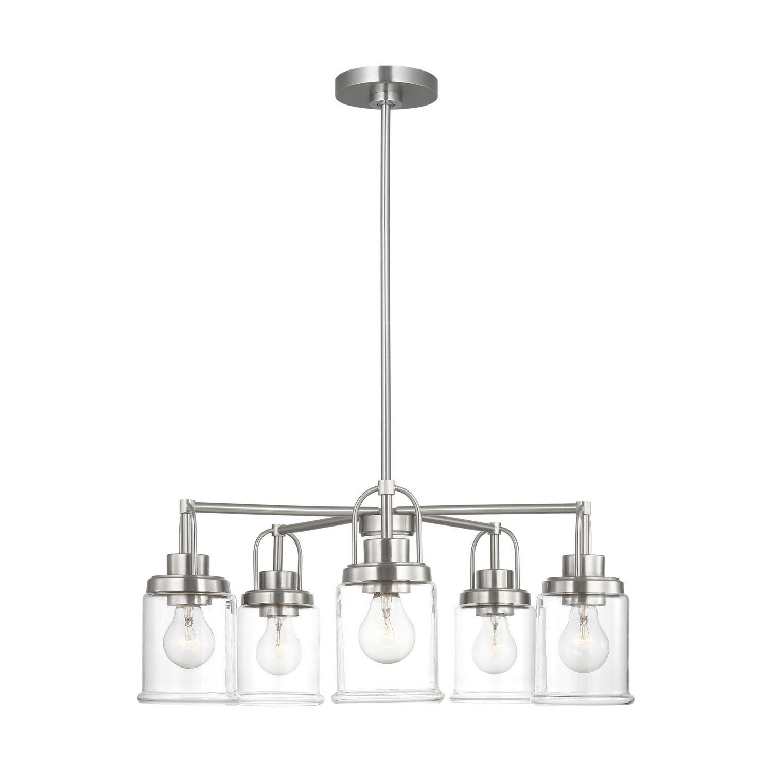 Visual Comfort Studio Canada - GLC1175BS - Five Light Chandelier - Anders - Brushed Nickel