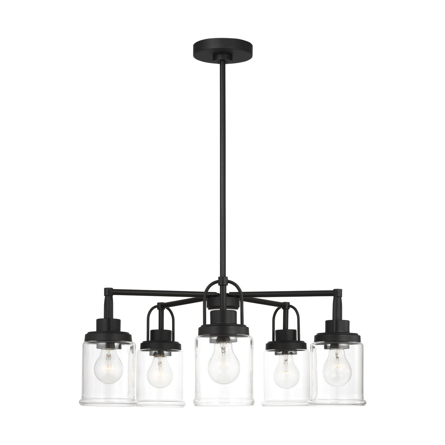 Visual Comfort Studio Canada - GLC1175MBK - Five Light Chandelier - Anders - Midnight Black