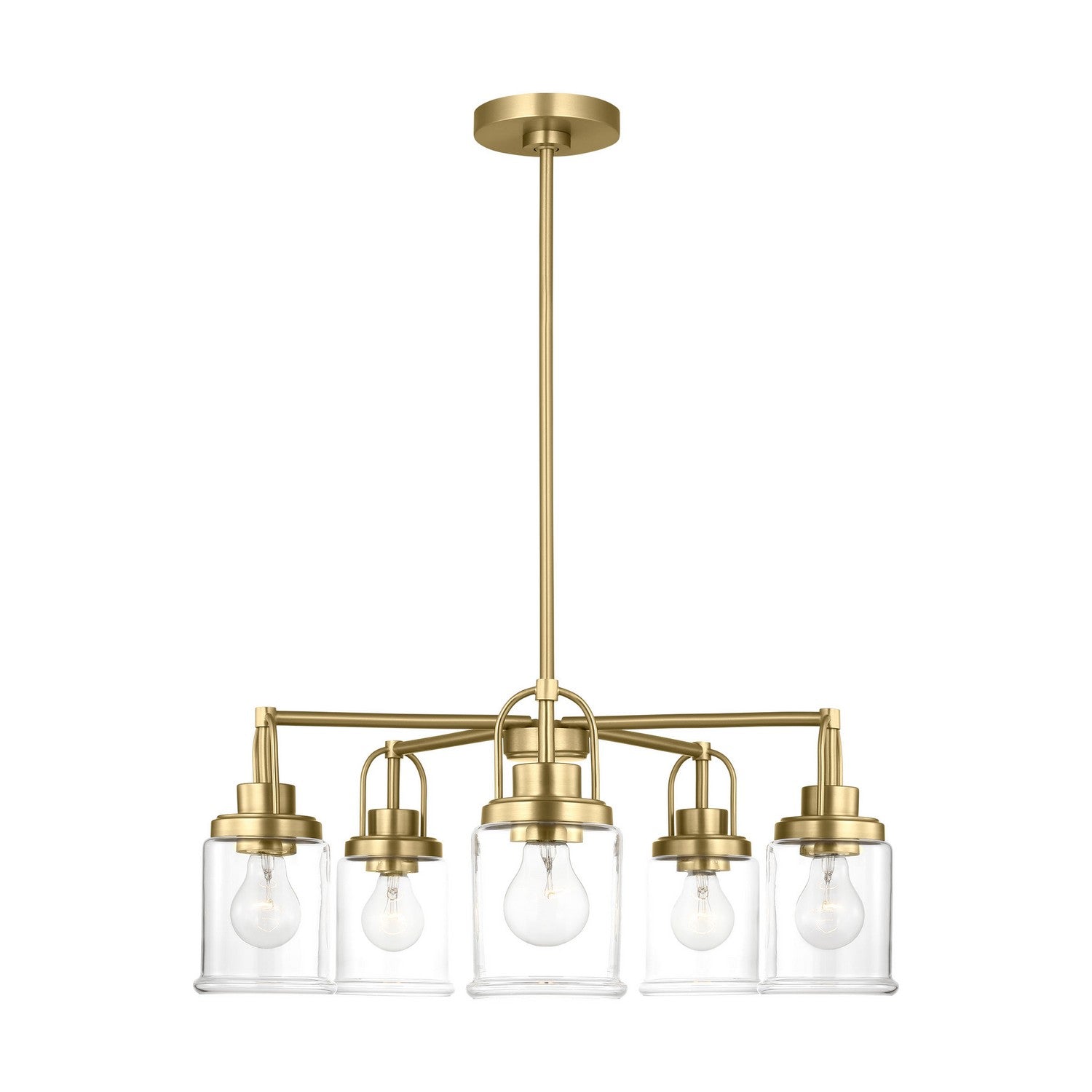 Visual Comfort Studio Canada - GLC1175SB - Five Light Chandelier - Anders - Satin Brass