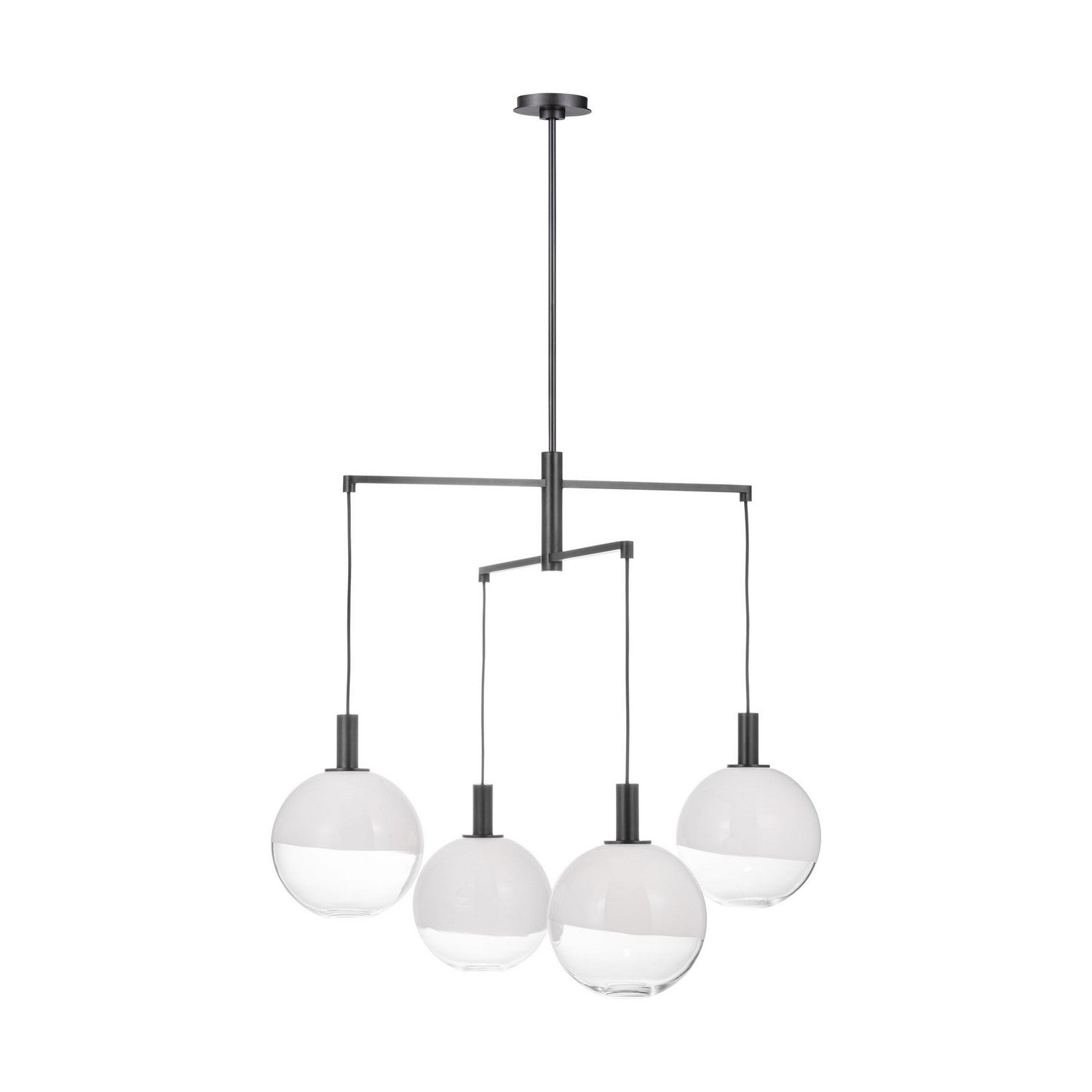 Visual Comfort Studio Canada - SLC1044AI - Four Light Chandelier - Torian - Aged Iron