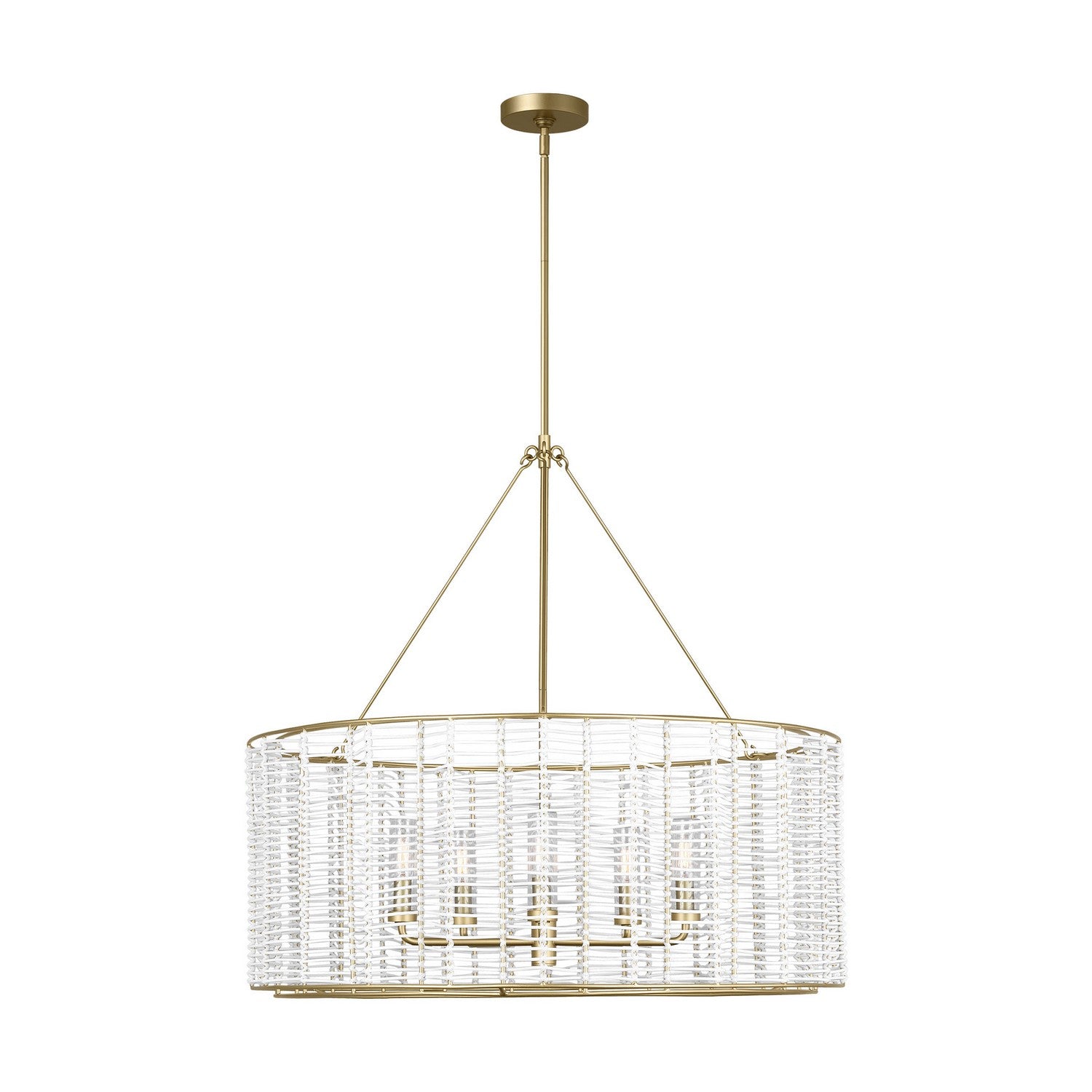 Visual Comfort Studio Canada - TFC1155PCB - Five Light Chandelier - Winslow - Powder-Coated Brass