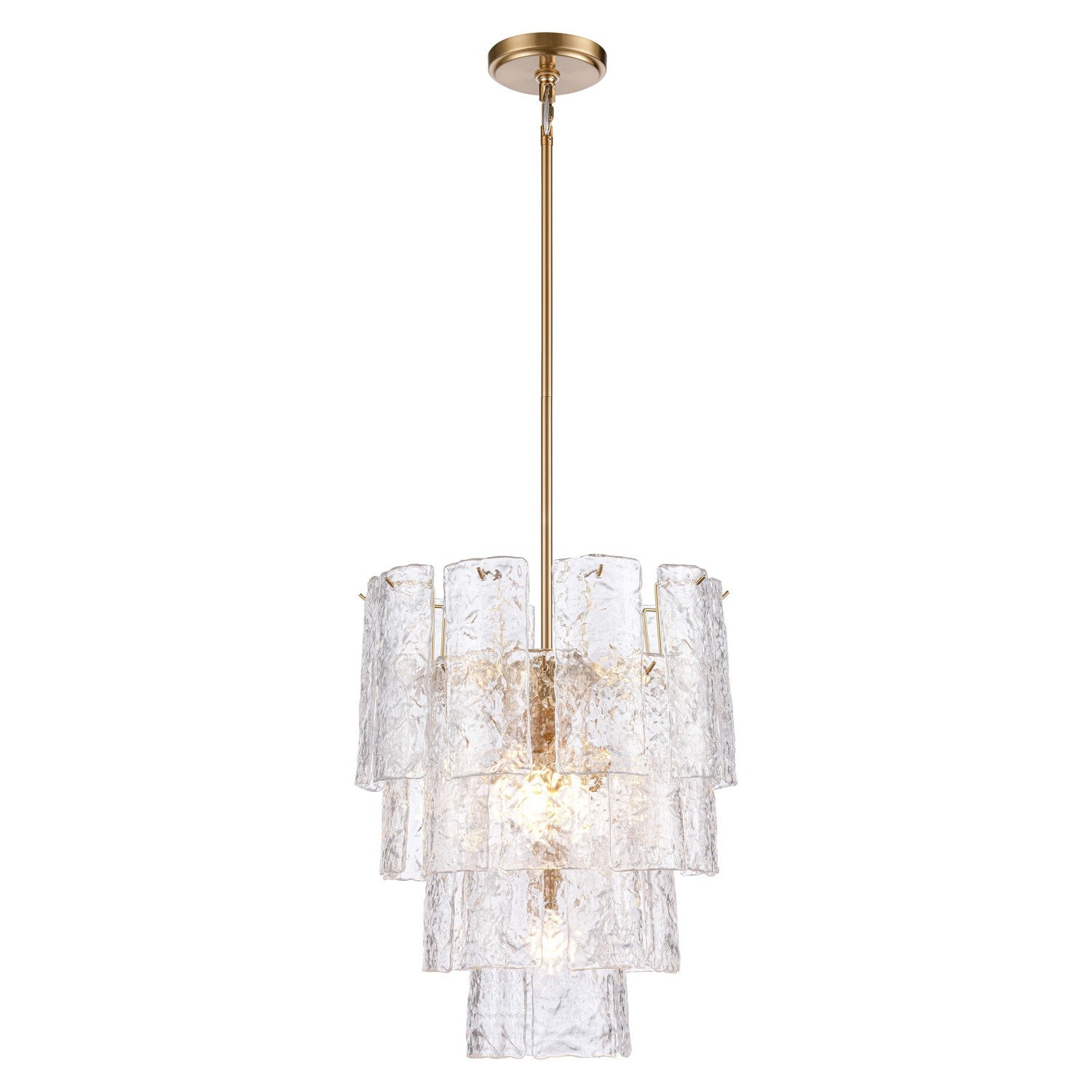 Arabela Lighting - 85161-5 - Five Light Chandelier - Fire and Ice - Lacquered Gold