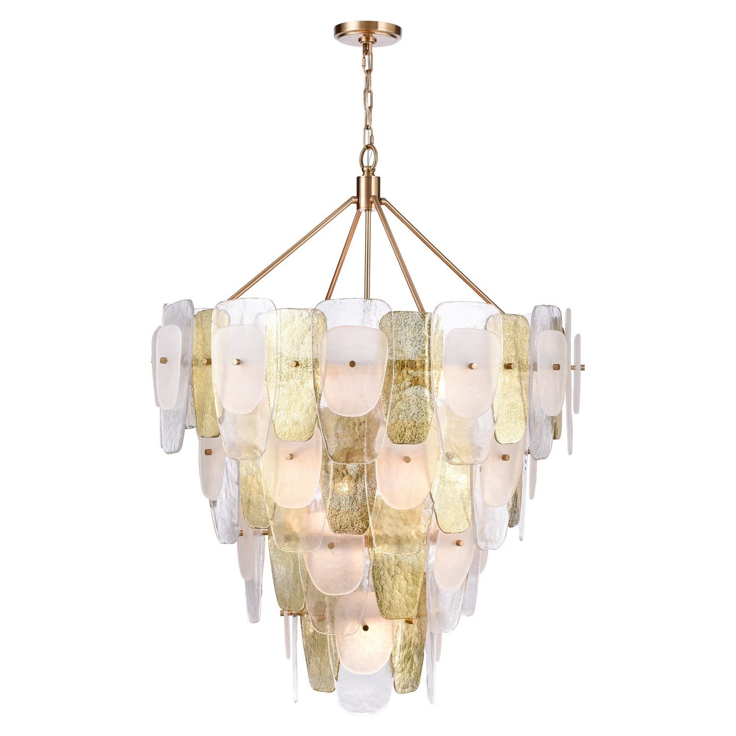 Arabela Lighting - 85202-16 - 16 Light Chandelier - Strata - Lacquered Gold