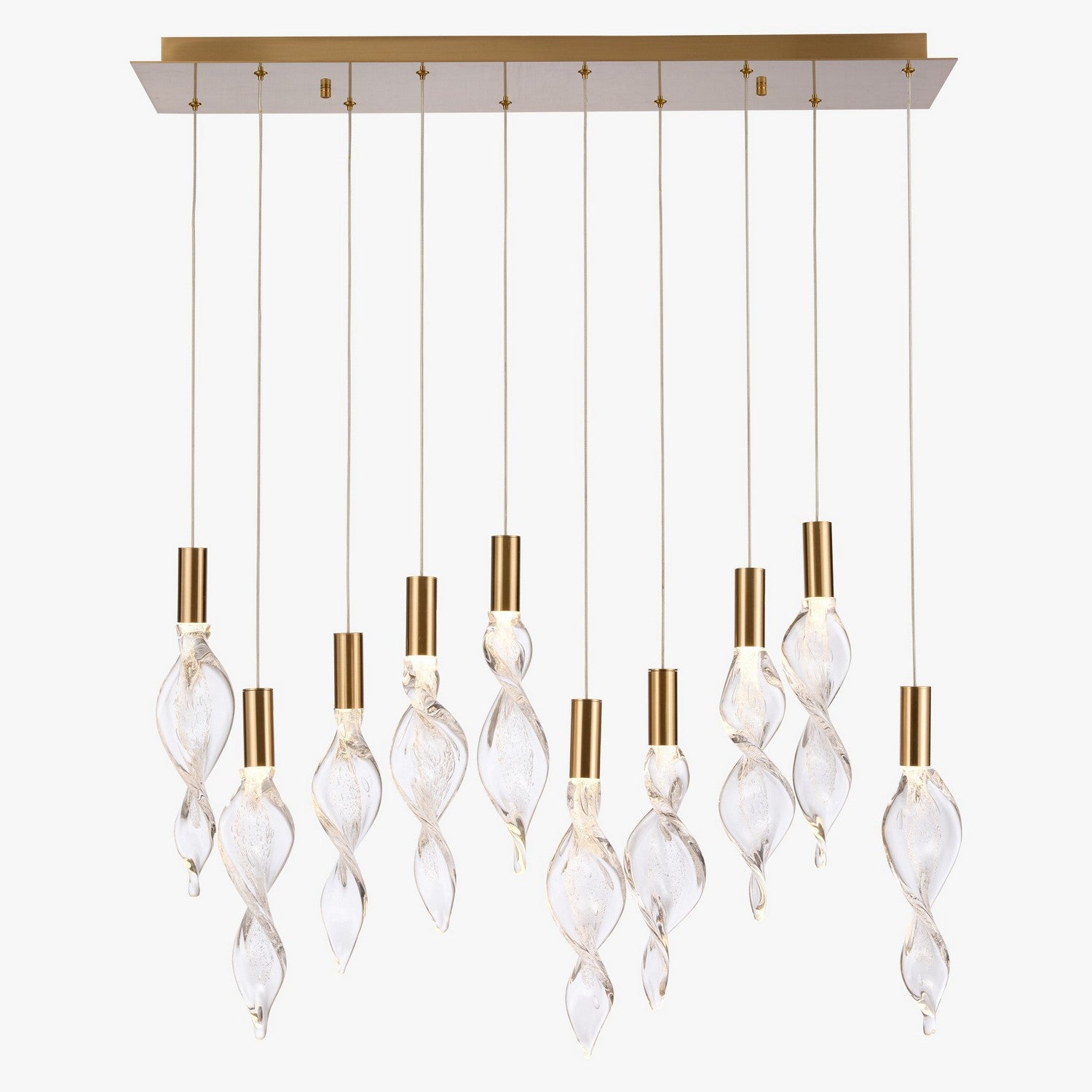 Arabela Lighting - 85215-10 - LED Linear Pendant - Aurora - Natural Brass