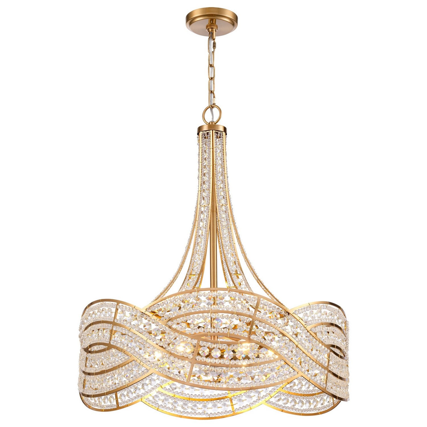 Arabela Lighting - 85231-6 - Six Light Chandelier - Anastasia - Lacquered Gold