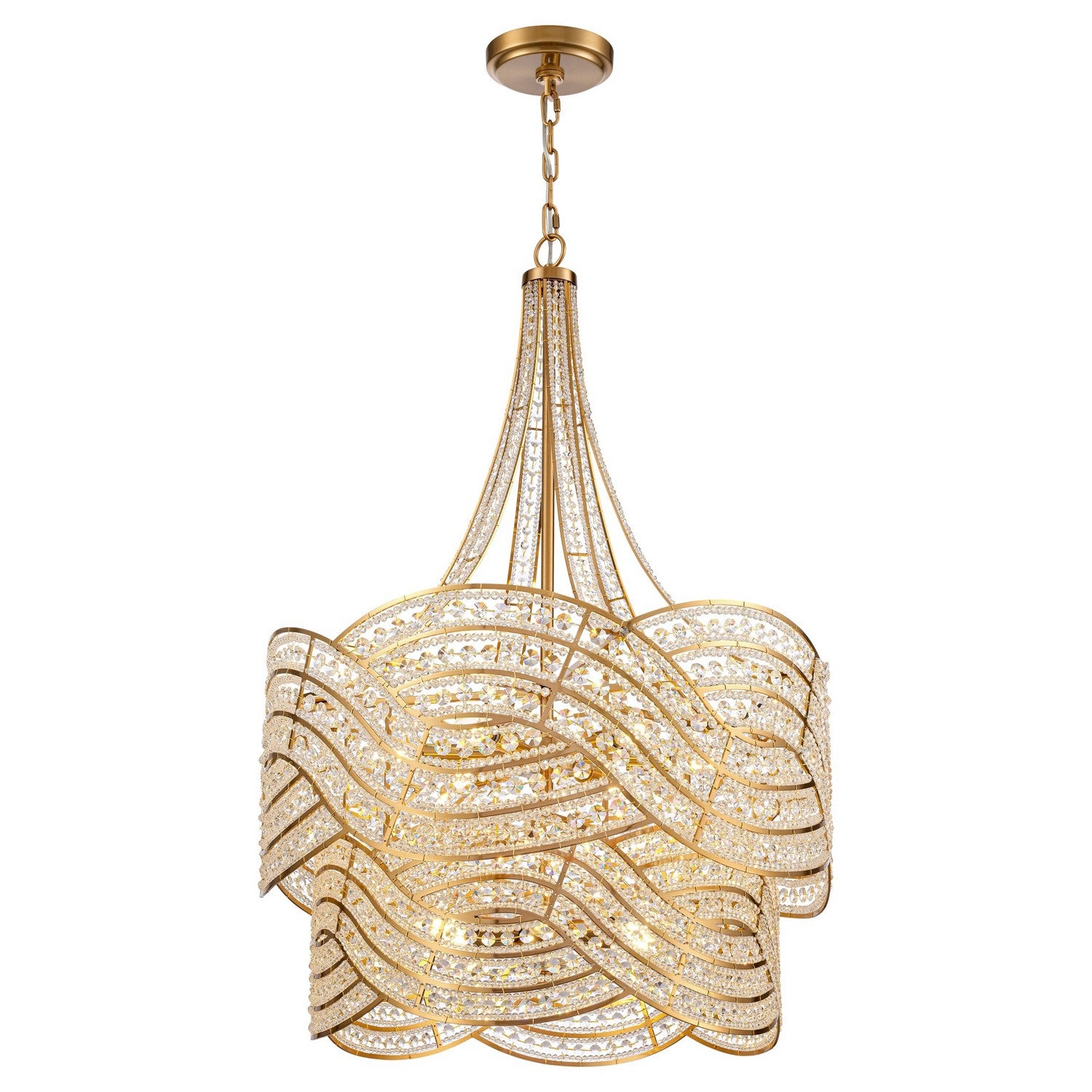 Arabela Lighting - 85232-12 - 12 Light Chandelier - Anastasia - Lacquered Gold