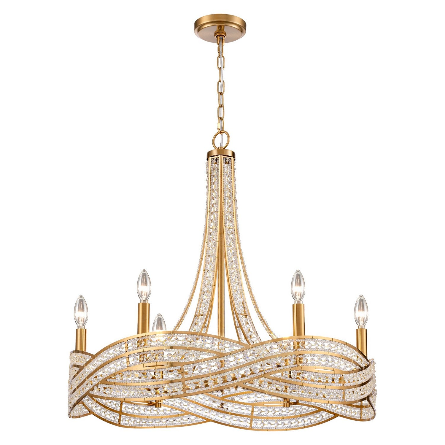 Arabela Lighting - 85233-6 - Six Light Chandelier - Anastasia - Lacquered Gold