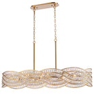 Arabela Lighting - 85234-8 - Eight Light Linear Chandelier - Anastasia - Lacquered Gold