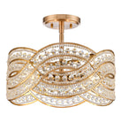 Arabela Lighting - 85235-4 - Four Light Semi Flush Mount - Anastasia - Lacquered Gold