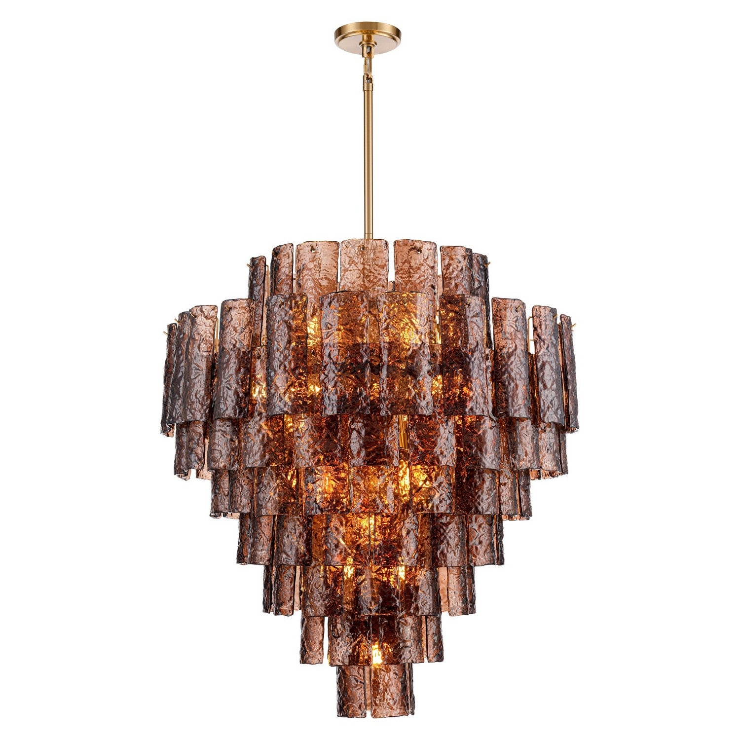Arabela Lighting - 85363-21 - 21 Light Chandelier - Fire and Ice - Lacquered Gold