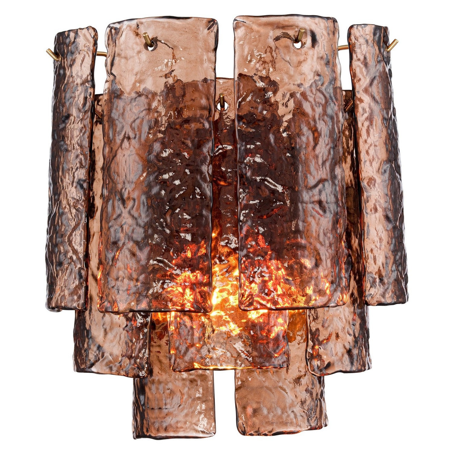 Arabela Lighting - 85364-2 - Two Light Wall Sconce - Fire and Ice - Lacquered Gold