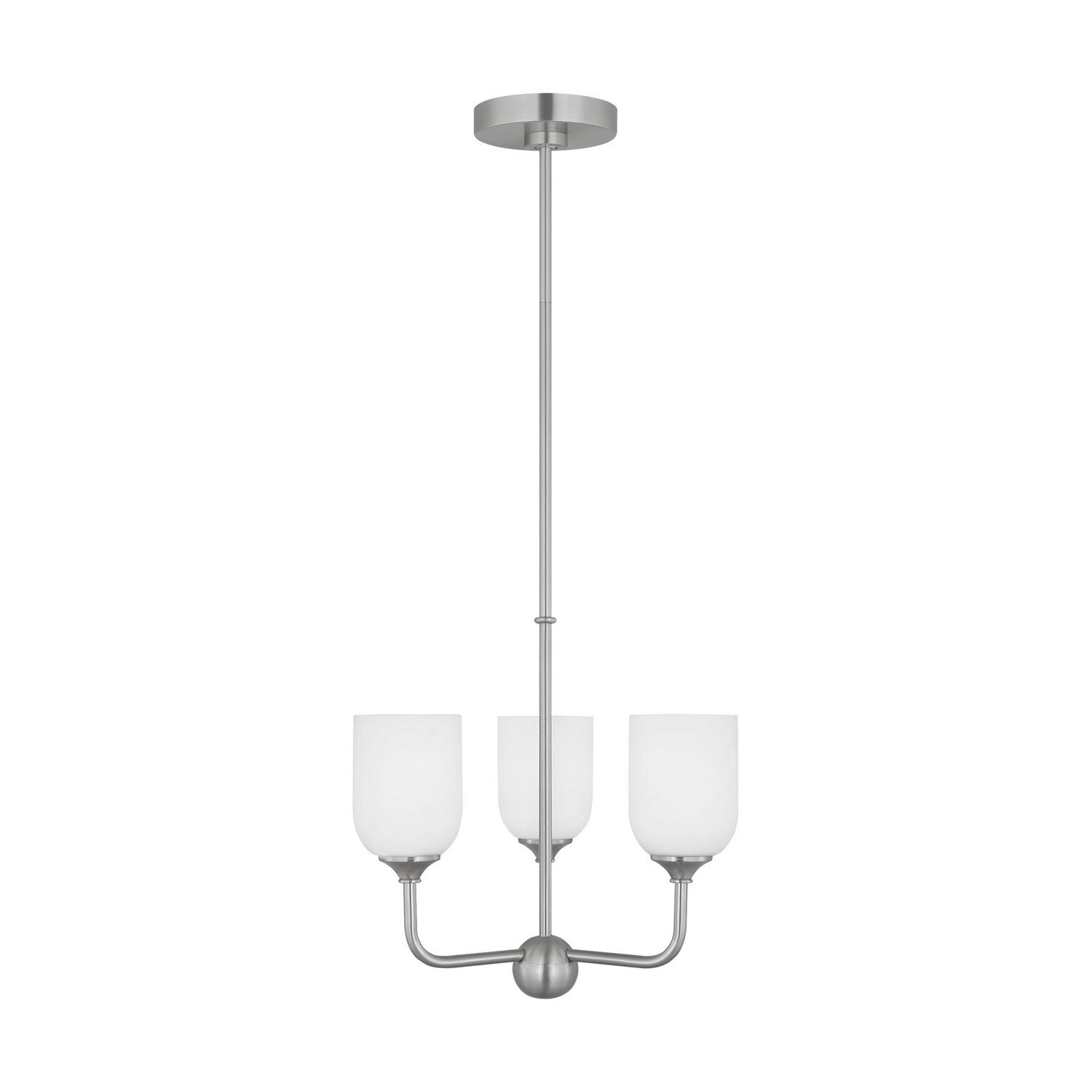 Generation Lighting Canada - GLC1073EN3/BS - Three Light Chandelier - Emile - Brushed Steel