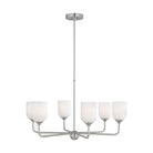 Generation Lighting Canada - GLC1096EN3/BS - Six Light Chandelier - Emile - Brushed Steel