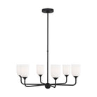 Generation Lighting Canada - GLC1096EN3/MBK - Six Light Chandelier - Emile - Midnight Black