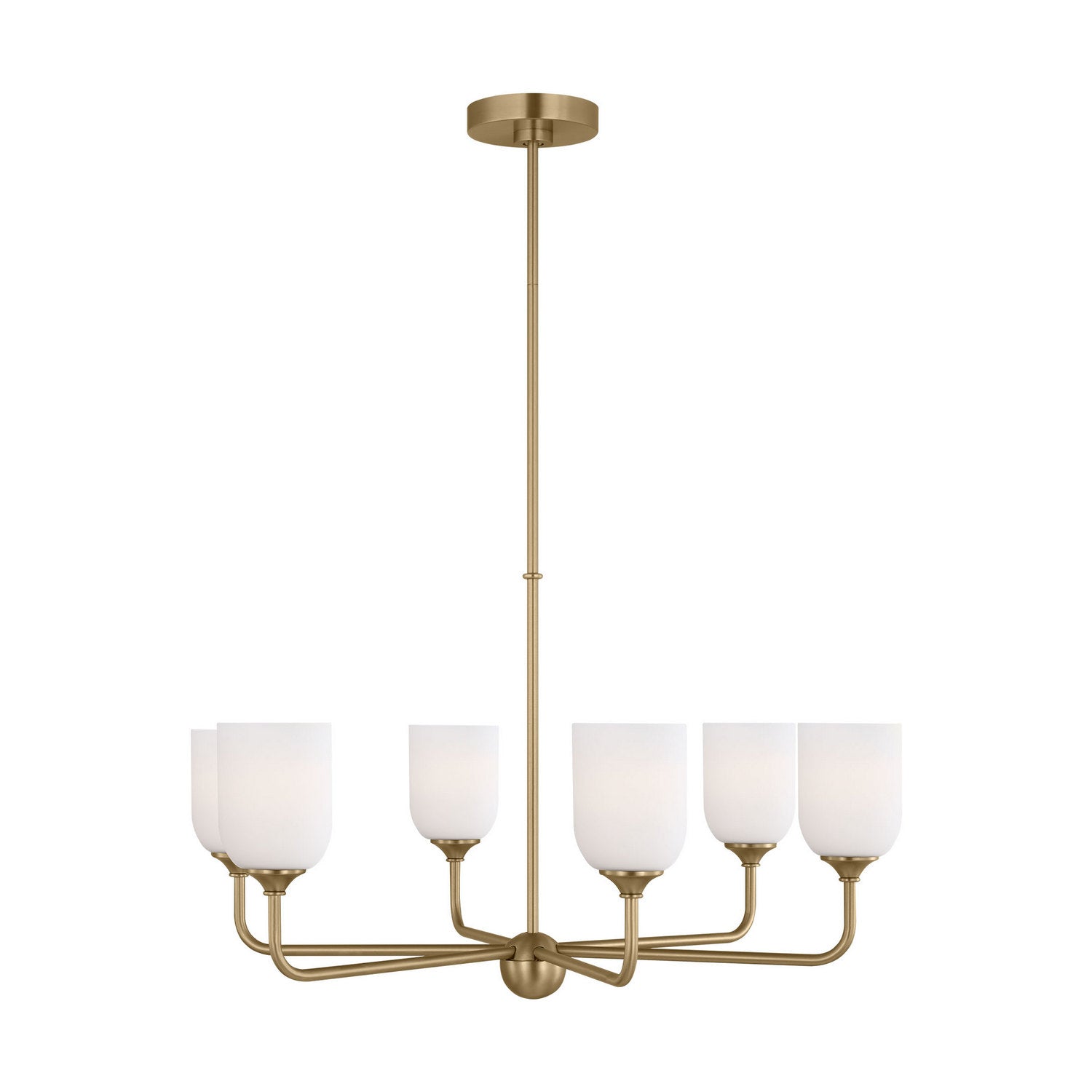 Generation Lighting Canada - GLC1096EN3/SB - Six Light Chandelier - Emile - Satin Bronze