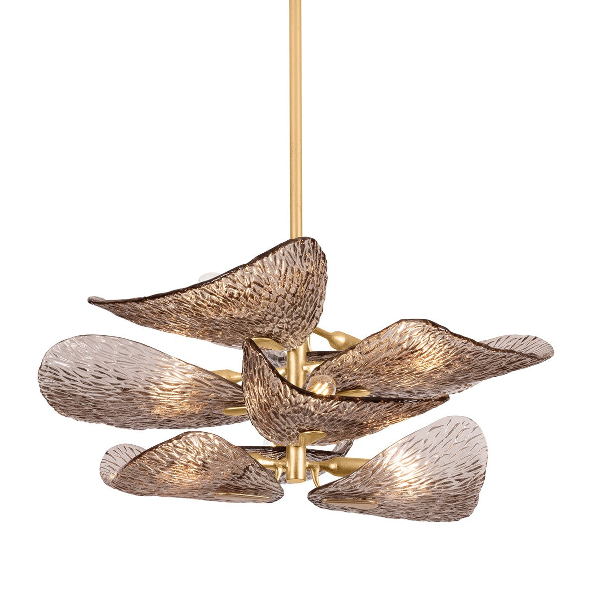 Corbett Lighting Canada - 515-08-VGL - Eight Light Semi Flush Mount - Cardiff - Vintage Gold Leaf