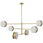 Dainolite Canada - PSC-486C-AGB - Six Light Chandelier - Pascal - Faux Alabaster