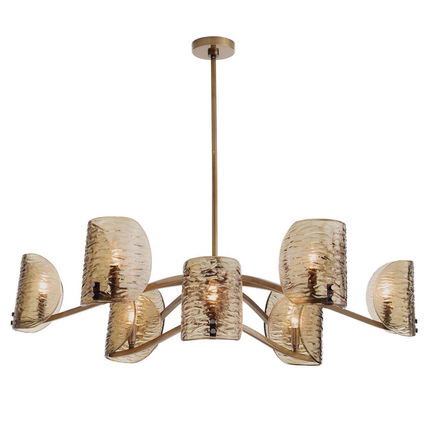 Arteriors - DLI12 - Nine Light Chandelier - Natasha - Antique Brass