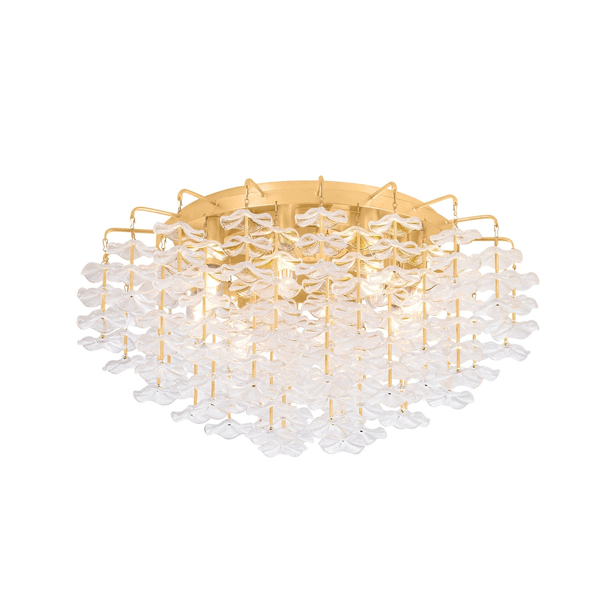 Corbett Lighting Canada - 534-24-VGL - Eight Light Semi Flush Mount - Alsace - Vintage Gold Leaf