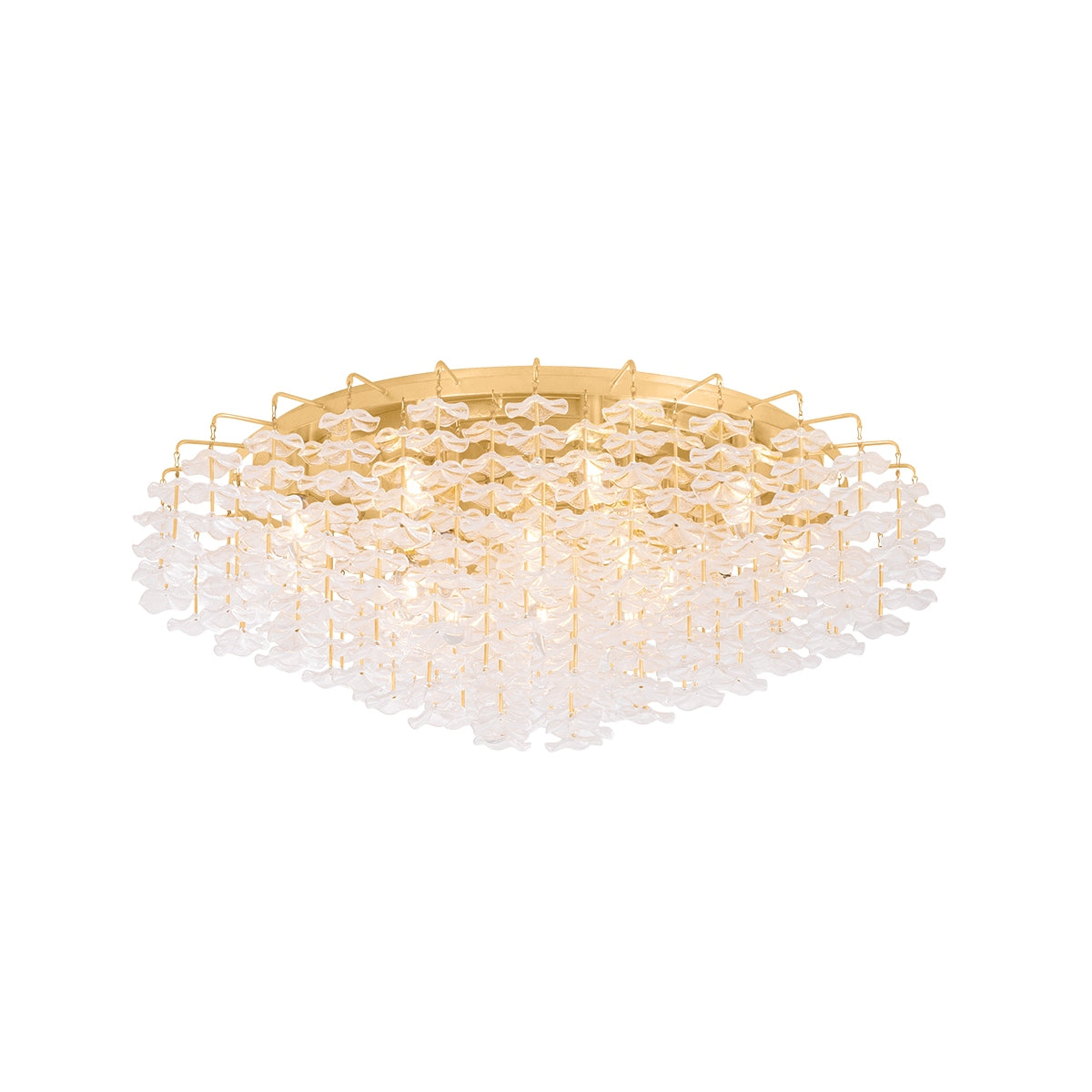 Corbett Lighting Canada - 534-36-VGL - 17 Light Semi Flush Mount - Alsace - Vintage Gold Leaf