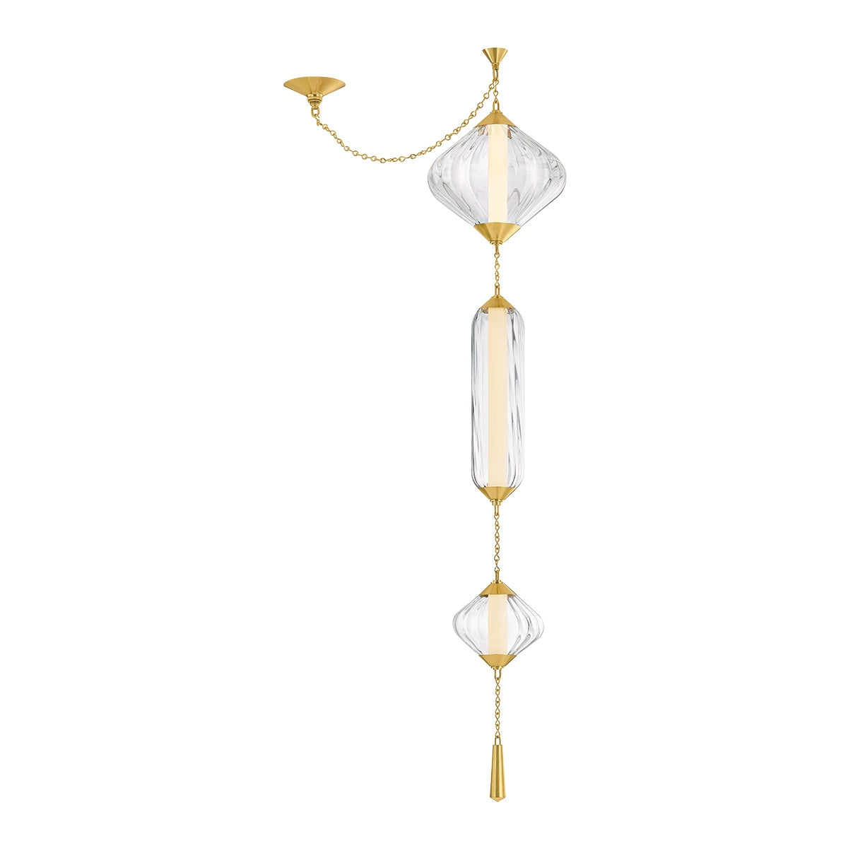 Corbett Lighting Canada - 545-13-VPB - LED Pendant - Fiorello - Vintage Polished Brass