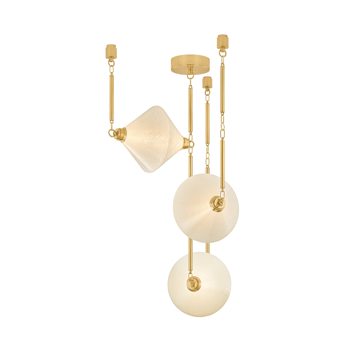Corbett Lighting Canada - 555-32-VPB - LED Chandelier - Solara - Vintage Polished Brass